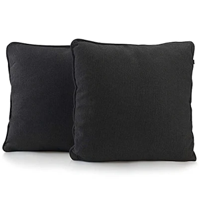 Afbeelding van Modern Sofa kussen 40x40 met zachte OEKO TEX Katoenen Hoes Comfortabel sierkussen medium harde vulling Perfect als decoratief rugkussen Premium sofakussen van DYNMC YOU Anthraciet