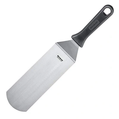 Afbeelding van Westmark Grillspatel, gebogen, flexibel, gesloten, lemmet: 7,5 x 20 cm, lengte: 36,5 RVS/kunststof, Master Line, zwart/zilver, 13382270