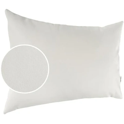 Afbeelding van Kussensloop Kunstleer Sierkussen Sofa Kussen Lederen Kussenslopen KUMO Wit 30x50cm zonder vulling