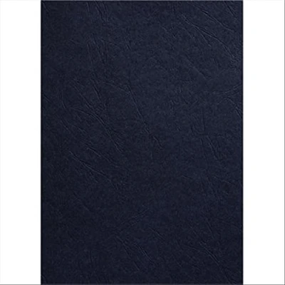 Afbeelding van GBC, T22410029, LeatherGrain karton, ingebonden deksel, 250 g/m², A3, 100 stuks, zwart