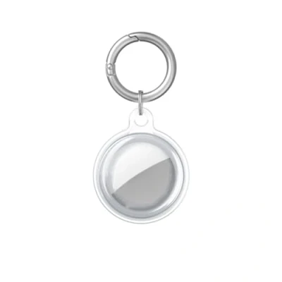 Afbeelding van Msagkah Étui Étanche pour Apple AirTag, Housse de Protection avec Porte Clés, Etui Imperméable clés AirTag (Transparent)