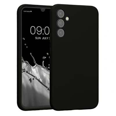Afbeelding van kwmobile telefoonhoesje geschikt voor Samsung Galaxy A34 5G TPU backcover met siliconen coating Smartphone case in zwart