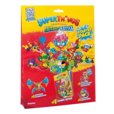 Afbeelding van SuperThings Mutant Battle starterspakket, magazijn, inclusief stripgids over de geschiedenis van serie + 1 exoskeleton verrassing 2 verrassingen (1 kleurverandering)