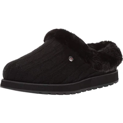 Afbeelding van Skechers Vrouwen Keepsakes Ice Angel Slipper, Zwart/Zwart, 8 Wide