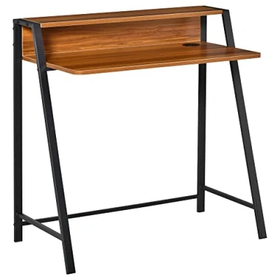 Afbeelding van HOMCOM bureau, computertafel, lade, werktafel met kabeldoorvoer 836 055