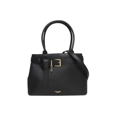 Afbeelding van Structured Leather Belt Bag Wo Black Shoulder Bags