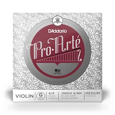 Afbeelding van D&#039;Addario Pro Arte 4/4 Schaal Medium Tension Single G String voor Viool