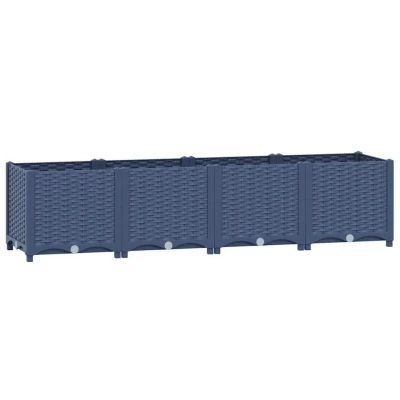 Afbeelding van vidaXL Plantenbak verhoogd 160x40x38 cm polypropyleen