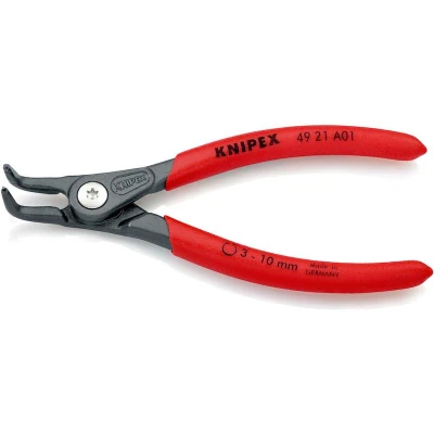 Afbeelding van Knipex 49 21 A01 borgveertang buitenr. 90 gr 3 10 mm