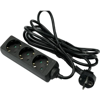 Afbeelding van Stroomlijn TCD RA 3 voudig meter snoer zwart 6672282