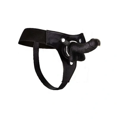 Afbeelding van Realistische dildo met strap on harnas, 17,8 cm