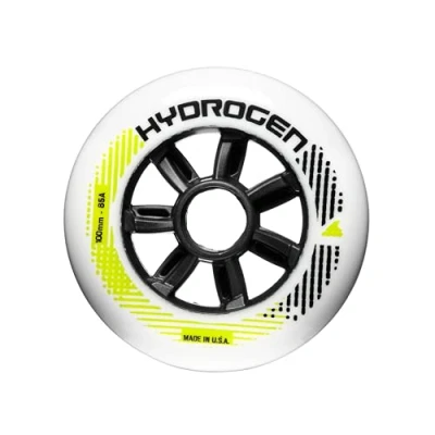 Afbeelding van Rollerblade HYDROGEN 100/85A (8 stuks), wit, 100 mm/85 A, volwassenen, uniseks