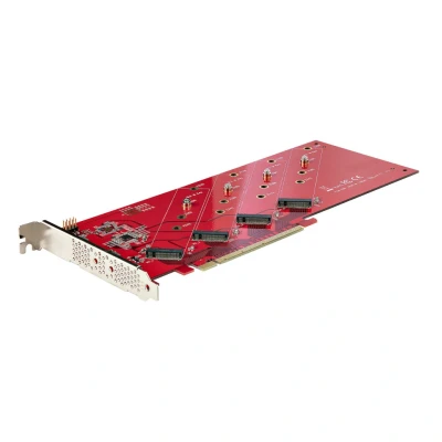Afbeelding van StarTech.com QUAD M2 PCIE CARD B interfacekaart/ adapter Intern M.2