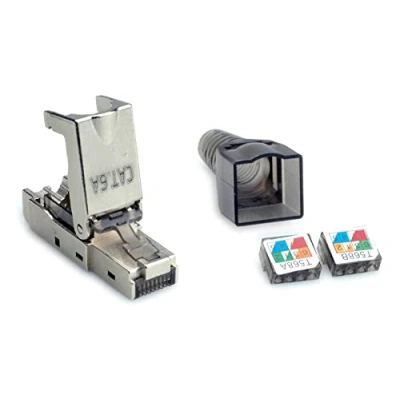 Afbeelding van Value op locatie monteerbare RJ 45 stekker Cat.6A (klasse EA), STP 26.99.0373 Zilver (metallic) 1 stuk(s)