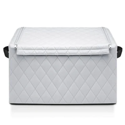 Afbeelding van Reisenthel Storagebox L Opbergbox 58L Rhombus Licht Grijs