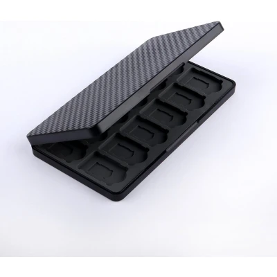 Afbeelding van Case2go Hoes geschikt voor Nintendo Switch Game Card case met 24 vakjes Zwart
