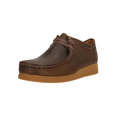 Afbeelding van Clarks Wallabeeevo G Veterschoenen, Heren, Maat: 41.5, Beeswax Leer