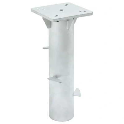 Afbeelding van Parasolvoet voor in de grond 16x16x39,5 cm staal zilverkleurig