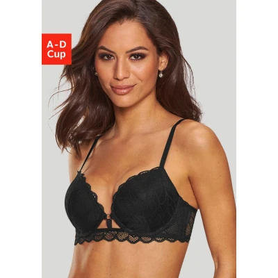 Afbeelding van Lascana Pushup BH, Dames, Maat: 70C, Black
