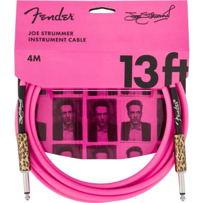 Afbeelding van Fender Strummer Pro 13&quot;; Pink Leopard signature instrumentkabel 4 meter