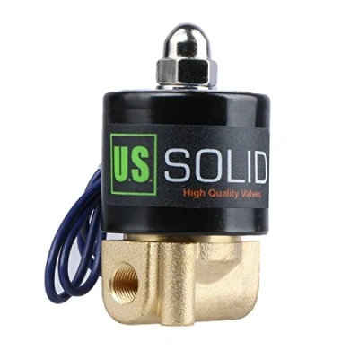 Afbeelding van U.S. Solid 1/8&quot; G 12 V DC messing magneetventiel direct aangestuurd voor water lucht NC Brass Solenoid Valve