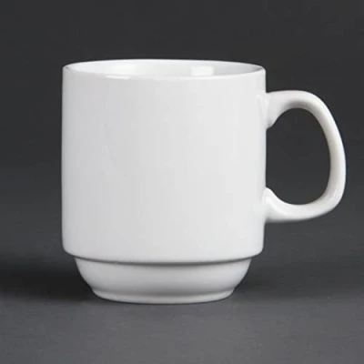 Afbeelding van Olympia Whiteware stapelbare mok 28,4cl (12 stuks)