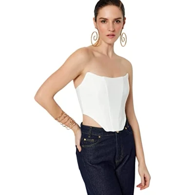 Afbeelding van Trendyol Parent Top, Dames, Maat: 34, White