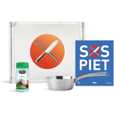 Afbeelding van Piet Box Steelpan Ø 18 cm Grijs PFAS vrij