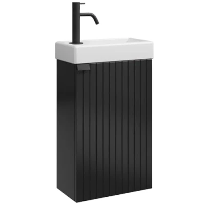 Afbeelding van Badplaats Toiletmeubel Bosco 40cm mat zwart
