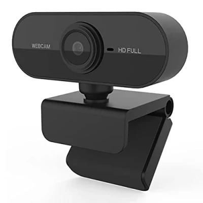 Afbeelding van Vinmooog webcam met microfooncamera, pc cam, 1080p HD, 360 verstelbaar, USB voor conferentie, live streaming, opname, compatibel Skype/Zoom/YouTube
