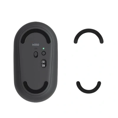 Afbeelding van kwmobile muis voeten sticker geschikt voor Logitech Pebble Mouse Computermuis glijder Stickers in zwart