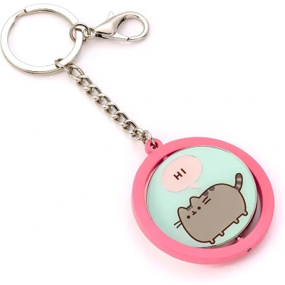 Afbeelding van the Carat Shop Pusheen Cat Hi, Bye Spinning Keychain Sleutelhanger