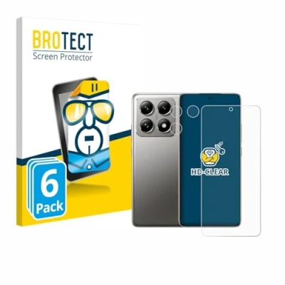 Afbeelding van BROTECT (6 Stuks) Schermbeschermer voor Xiaomi 14T Pro (Voor+Camera) Screen Protector Transparant