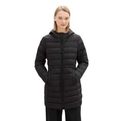 Afbeelding van TOM Tailor Denim MIT Kapuze Winterjas, Dames, Maat: XS, Deep black