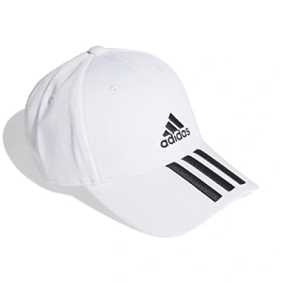 Afbeelding van Adidas Baseball 3 Stripes Twill Tennispet White Wit Accessoires
