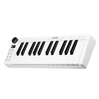 Afbeelding van summina SMK 25 MIDI toetsenbord met toetsen, oplaadbaar, USB toetsenbord, draagbaar, controller snelheidsgevoelige 1 knop