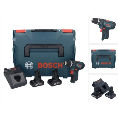 Afbeelding van Bosch GSR 12V 15 Professionele accuboormachine 12 V 30 Nm + 2x accu 6.0 Ah lader L Boxx