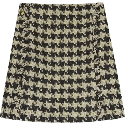 Afbeelding van Pied de poule rokje Holiday essentials Zwart &amp; Beige