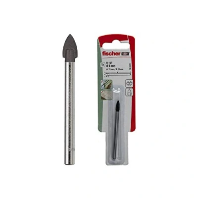 Afbeelding van Fischer 551340 glas , keramische en tegelboor met hardmetalen snijkant voor keramiek, grijs, 5 mm