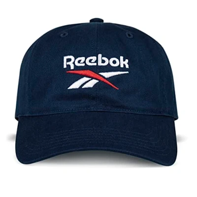 Afbeelding van Reebok Medium gebogen rand met ademend ontwerp [Ree] gefietste Vector Logo Cap 6 Panel, Marine, one size