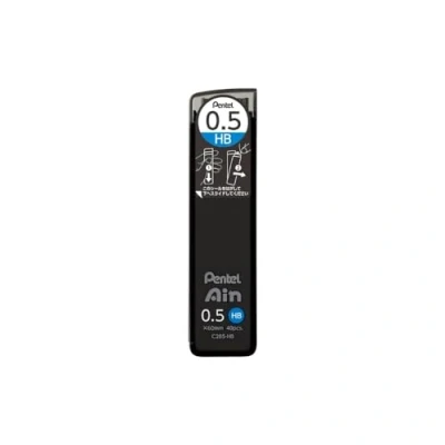 Afbeelding van Pentel Ain Leads Navulling voor mechanisch potlood, 0,5 mm, HB, 40 stuks