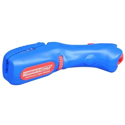 Afbeelding van WEICON 10068090 Tools platte en ronde kabelmes, blauw/rood