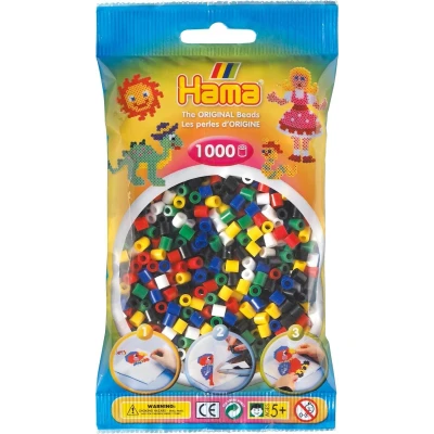 Afbeelding van Hama Strijkkralen Primaire Kleuren 1000 Stuks