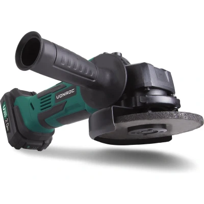 Afbeelding van VONROC Accu Haakse Slijper VPower 20V Ø115MM Incl. 1x 2.0Ah accu, oplader, zijhandgreep &amp; tas
