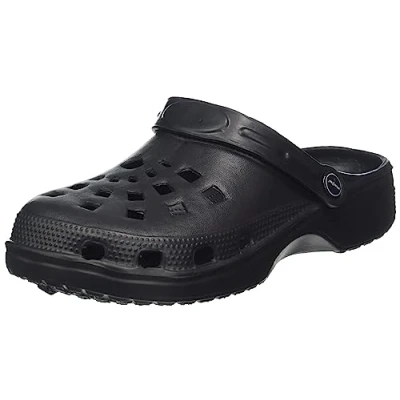 Afbeelding van Reis BCDOTS_B40 Klompen, Tuinschoenen, Slippers, Sandalen, Keukenschoenen Unisex Mannen en Vrouwen Zwart Maat 40
