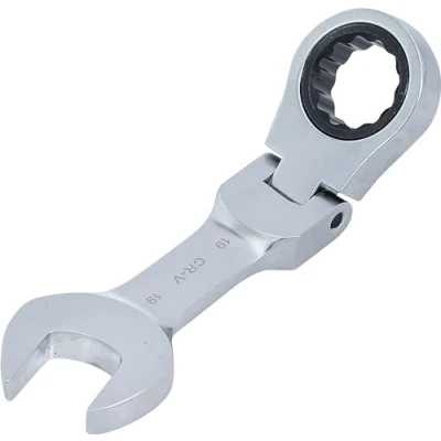 Afbeelding van BGS Ratel ringsteeksleutel kort knie 19 mm