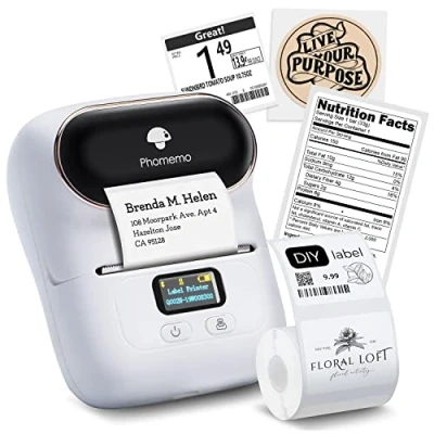 Afbeelding van Phomemo M110 Draadloze Thermische Label Printer Draagbare Bluetooth Maker Machine Barcode voor iPhone en Android Telefoons
