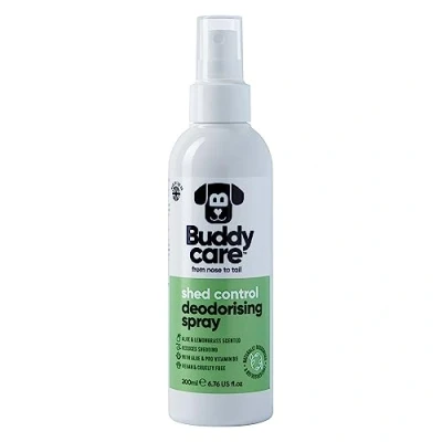 Afbeelding van Buddycare Desodorisatiespray voor honden, aloë vera en citroengras, verfrissende deodorisatiespray met Pro vitamine B5 (200 ml, 1 stuks)