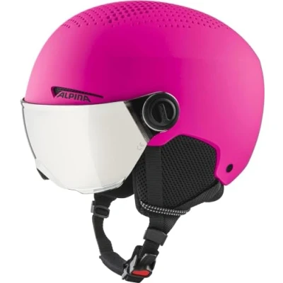 Afbeelding van Alpina Zupo Visor Q Lite Junior Skihelm Met Vizier Pink Matt Maat: 51 55 cm