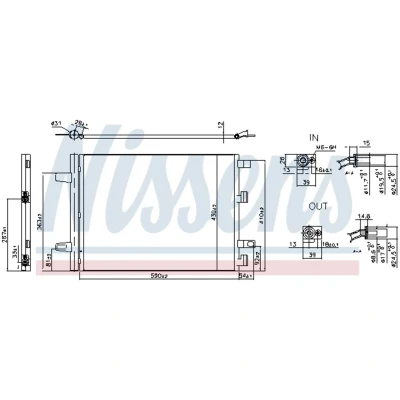 Afbeelding van Nissens Airco condensor 941194